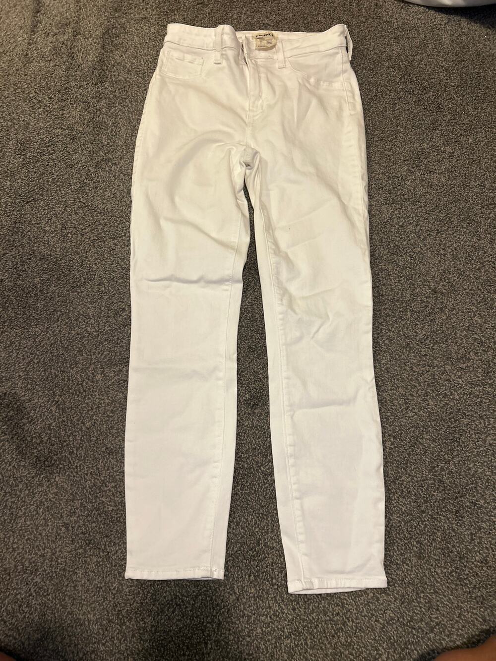 L’AGENCE Margot Women's Ivory high rise skinny  Jeans Size 28 Premium Denim